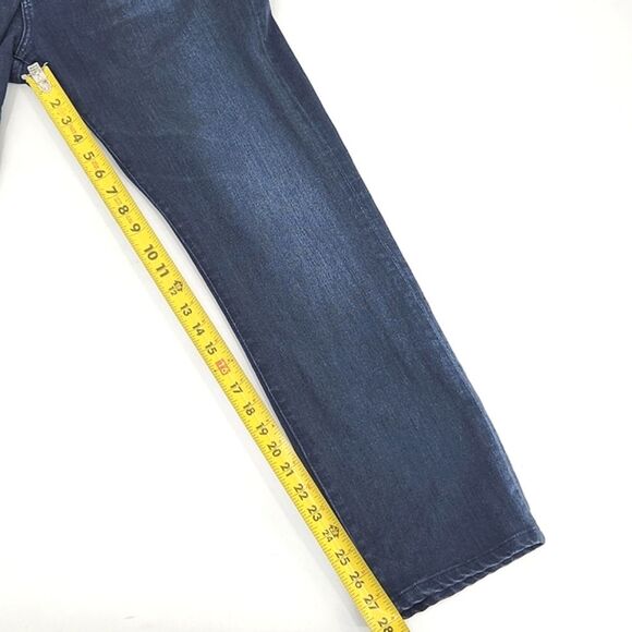 Adriano Goldschmied Everett Slim Straight Leg Denim Jeans Men's 34x34 Dark Blue - Picture 6 of 7
